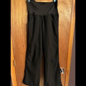 Wonderwink Black Flare Leg Scrub Pants Size Small